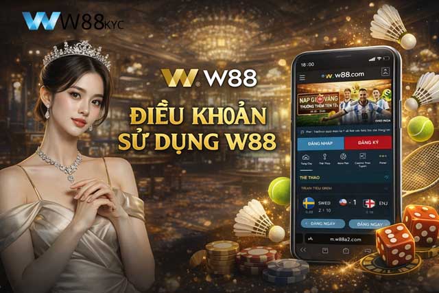 Điều Khoản Sử Dụng W88 1 Bản điều khoản sử dụng chính thức tại hệ thống nhà cái W88 Erona